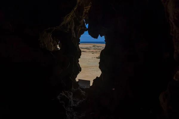 Beautiful View Wall Quadirikiri Cave Openings Aruba — Stock Photo, Image