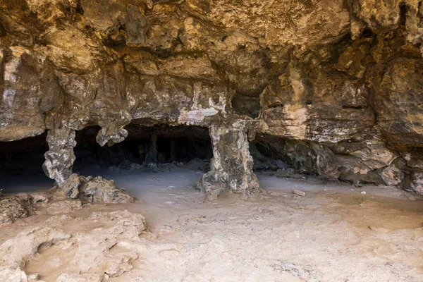 Nahaufnahme Der Quadirikiri Höhlen Erstaunliche Naturlandschaften Hintergründe Aruba — Stockfoto