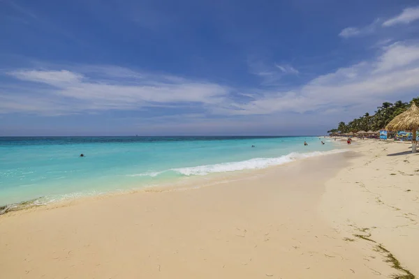 Underbar Utsikt Över Sandörnen Beach Caribbean Havet Aruba — Stockfoto