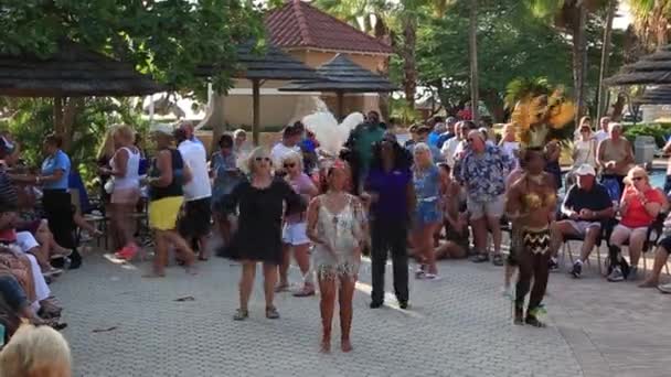 View Performance Guests Hotel Divi Village Golf Beach Resort Aruba — Stock Video