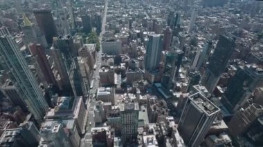 Yaz günü Manhattan 'ın güzel panoramik manzarası. - New York. ABD. 