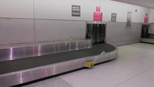Uitzicht Bagage Carrousel Miami Airport Pick Bagageruimte Verenigde Staten Zuid — Stockvideo