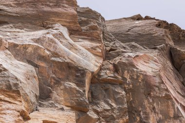 Close-up of mountains in Gran Canaria, Spain, with beautiful rock textures. clipart