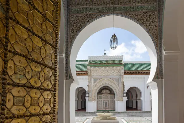 Zawiya Moulay İdriss II: bir türbe ve anıt mezar. Fes. Fas 'ta. Yatay olarak.