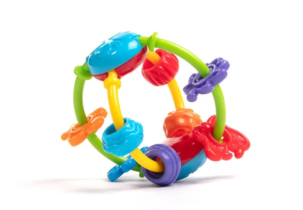 Modern Baby Speelgoed Geïsoleerd Witte Achtergrond — Stockfoto