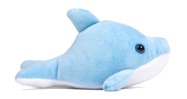 Pliuche yeşil oyuncak beyaz üzerine, yakın çekim - beyaz üzerine izole