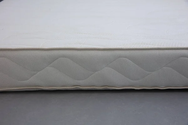 Beyaz Yatak Arka Planı Yatak Yatağı Dokusu — Stok fotoğraf