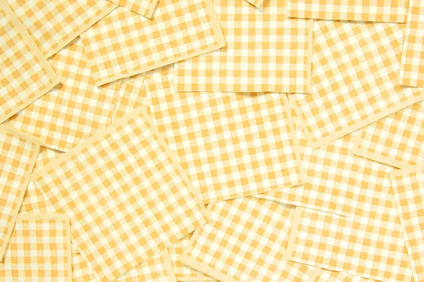 Guardanapos Simples Espalhados Amarelos Prontos Para Serem Usados — Fotografia de Stock