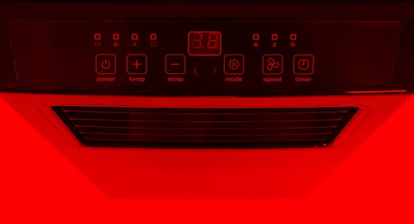Чорний Мобільний Кондиціонер Невеликий Повітряний Тепловий Насос Ізольований Гарячий — стокове фото