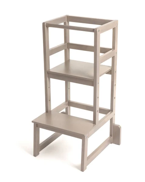 Ladder Voor Een Peuter Geïsoleerd Wit Stockafbeelding