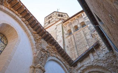 Cluny Abbey, Burgundy, Fransa 'nın ortasında.