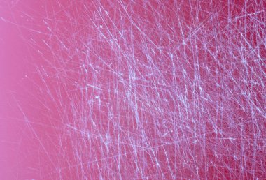 Renk gradyan kırmızı eski plastik kesme tahtası arka planı çizikler, tam çerçeve