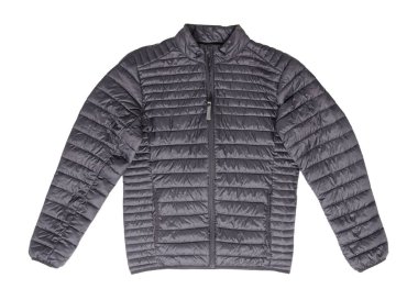 Beyaz arka planda izole edilmiş kış ceketi