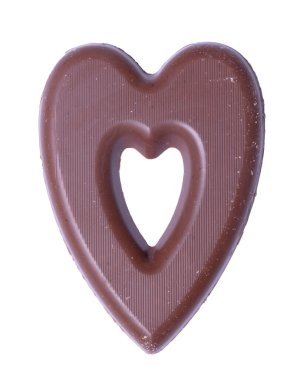 Aziz Nicolas ya da Sinterklaas bayramı için çikolatalı kalp.