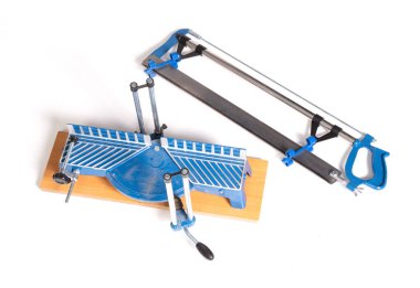 Beyaz arkaplanda izole edilmiş vintage manuel miter