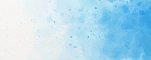 バナーやベクトルデザインの青い水彩パターンと背景 — ストックベクタ