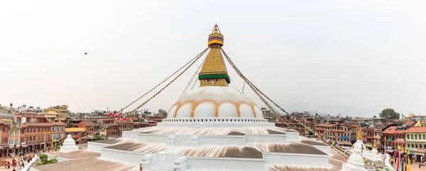 Nepal 'deki tüm Boudhanath stupası.