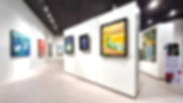 Galería Exposiciones Arte Pintura Contemporánea Fondo Borroso —  Fotos de Stock