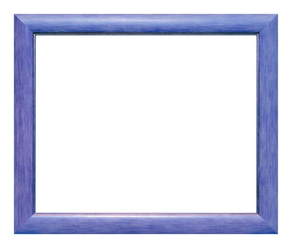 白い背景に隔離されたパステル紫の木製フレーム — ストック写真