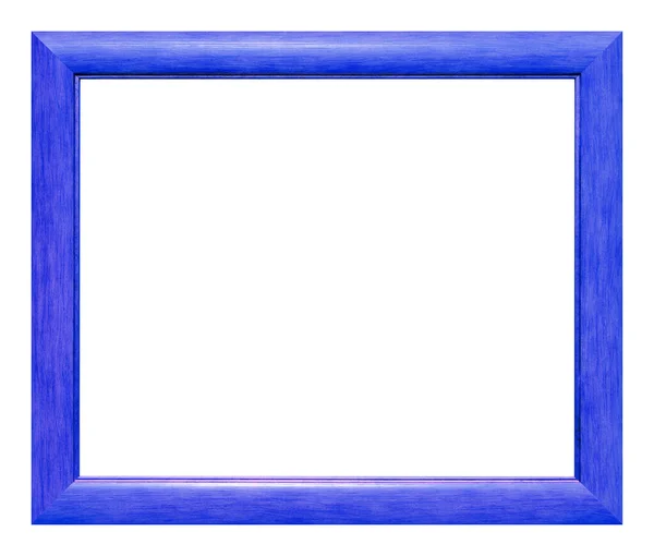 Violet Wooden Frame Isolated White Background — Stock Photo, Image