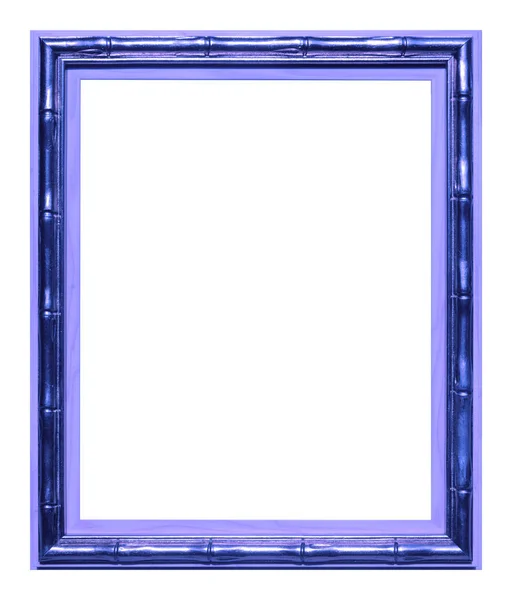 Bamboe Violet Frame Geïsoleerd Witte Achtergrond — Stockfoto