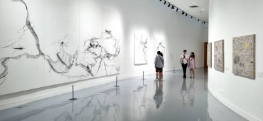 Bangkok, Tayland - 19 Aralık 2024: Bangkok Sanat Bienali 2024 Bangkok Sanat ve Kültür Merkezi 'nde 33 sanatçı, Bangkok, Tayland.