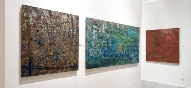 Bangkok, Tayland - 6 Aralık 2024: 4 ARALIK 2024, Tayland, Bangkok Ulusal Galerisi Çağdaş Sanat Sergisi.