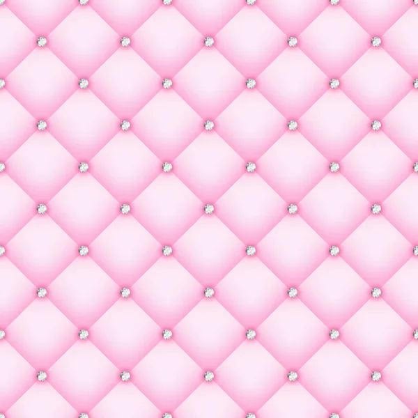 Baby Pink Quilted Seamless Pattern Luxury Vector Diamond Decoration — Stockvector