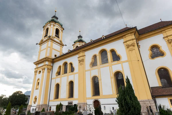 Wilten Bazilikası Avusturya Nın Innsbruck Bölgesindeki Bir Roma Katolik Kilisesi — Stok fotoğraf