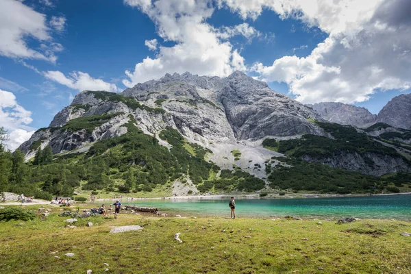 Ehrwald Österrike Augusti 2022 Seebensee Sjön Mieming Range Delstaten Tyrolen — Stockfoto