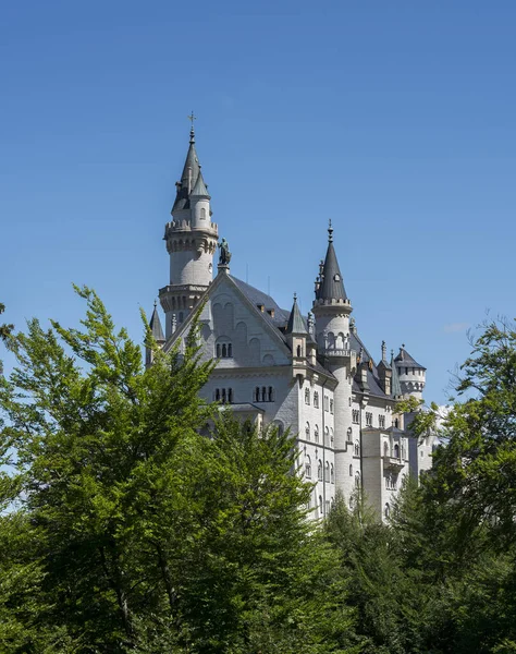 Schwangau Alemanha Agosto 2022 Castelo Neuschwanstein Schloss Neuschwanstein Alemão Palácio — Fotografia de Stock