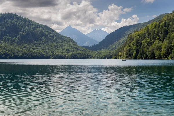 Озеро Альпзе Муніципалітеті Швангау Баварія Німеччина — стокове фото