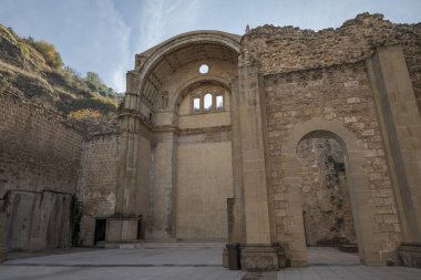 Church of Santa Maria, in the city of Cazorla, province of Jaen, Andalusia, Spain. It is a temple in ruins, built in the 16th century over the course of the river that runs through the town. It was partly destroyed by a flood in 1694.