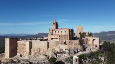 Vista area del Castillo de la Mota en Alcal la Real, Jan
