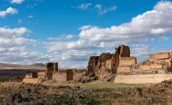 Ani Ruins Kars Ban Törökországban Ani Falai Történelmi Óváros Ani — Stock Fotó