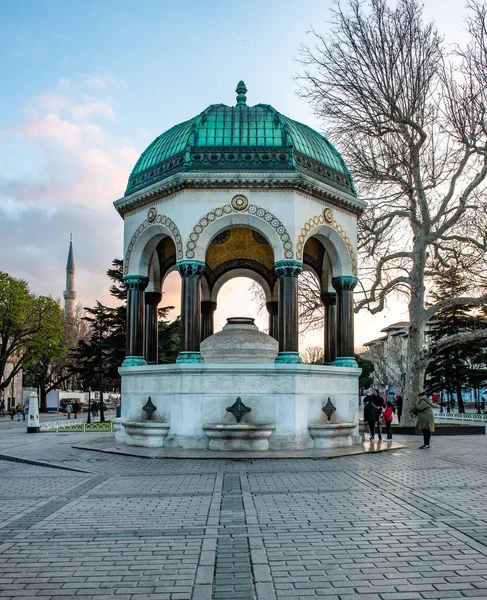 stock image German Fountain from Sultanahmet Square. Istanbul, Turkey. Popular tourist destination.