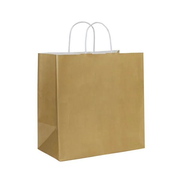 Paper Bag Isolated White Background — Stock Photo, Image