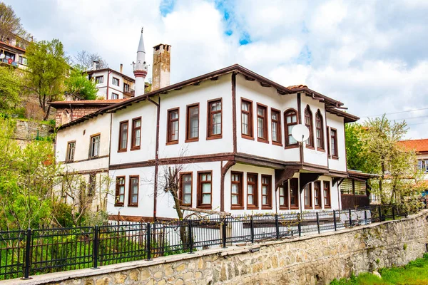 Tradycyjny Stary Dom Dzielnicy Goynuk Bolu Turcja Piękny Historyczny Dom — Zdjęcie stockowe