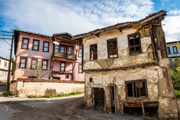 Tarakli Sakarya Turcja Tradycyjne Stare Domy Dzielnicy Tarakli Piękne Zabytkowe — Zdjęcie stockowe