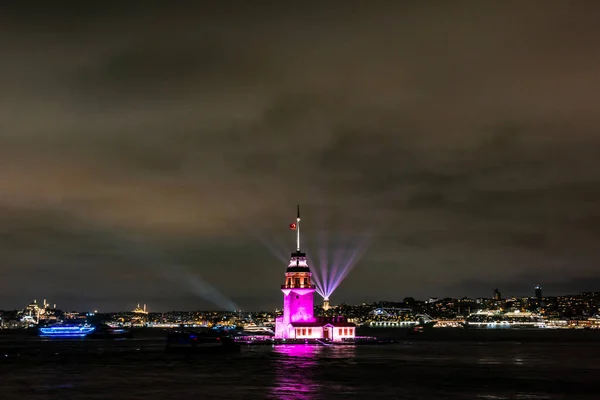 Девичья Башня Стамбуле Турция Киз Кулеси Девичья Башня Приобрела Новый — стоковое фото