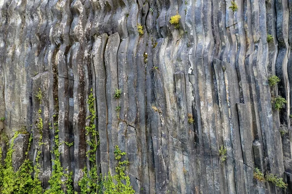 博亚巴特地区的玄武岩 Sinop Turkey 火山岩以柱状玄武岩的形式出现在锡诺普 玄武岩岩石自然遗迹 — 图库照片