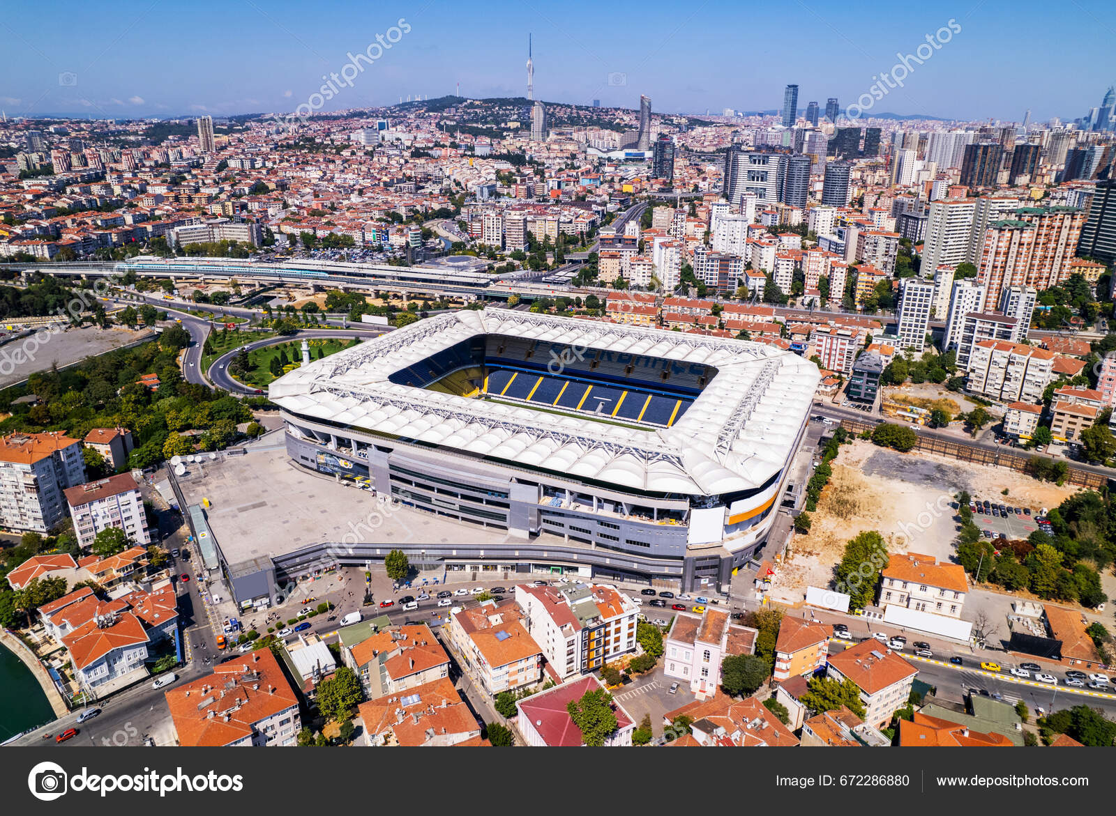 Fenerbahce Sukru Saracoglu Stadium Kadikoy District Istanbul Turkey Stadium Fenerbahce Stock