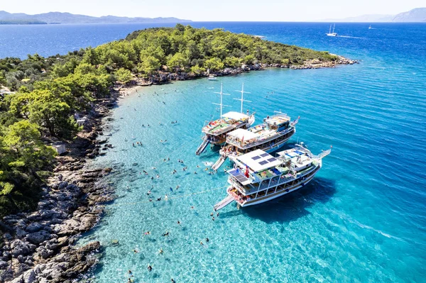Marmaris Mugla Turkije Incekum Beach Marmaris Met Perfect Turquoise Water — Stockfoto