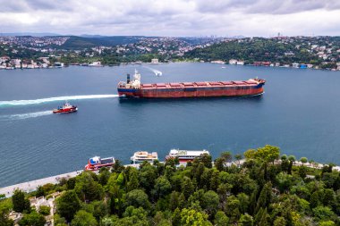 İstanbul, Türkiye. Güzel İstanbul boğaz manzarası.