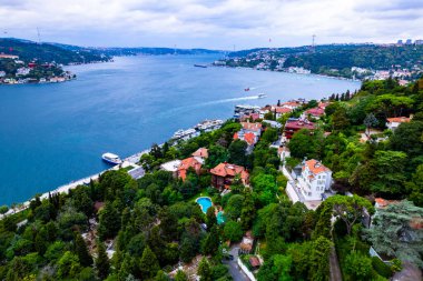 İstanbul, Türkiye. Güzel İstanbul boğaz manzarası.