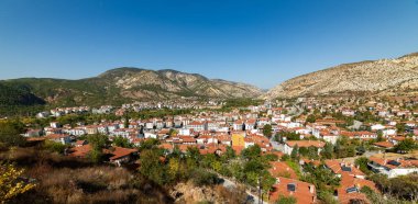 Ankara 'nın Nallihan İlçesi. Nallihan 'ın panoramik görünümü.