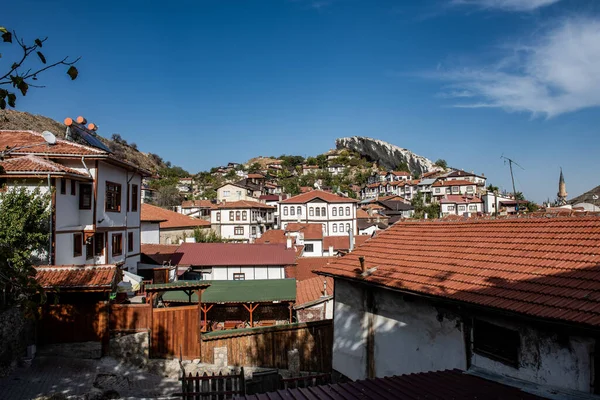 Περιφέρεια Beypazari Της Άγκυρας Τουρκία Παραδοσιακά Σπίτια Στην Πόλη Beypazari — Φωτογραφία Αρχείου