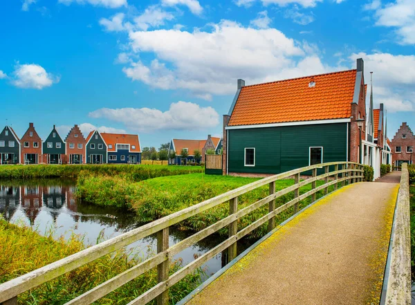 Volendam Town Holland Beautiful Colored Houses Volendam — Stock Photo, Image