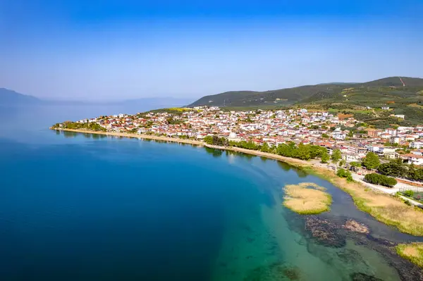 Iznik Lake Bursa Turkey Iznik Beautiful Town Bursa City Drone Stock Picture
