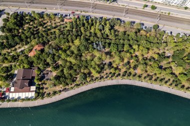 Korfez, Kocaeli, Türkiye. Korfez, Kocaeli ilinin bir ilçesidir. İnsansız hava aracı ile hava görüntüsü.